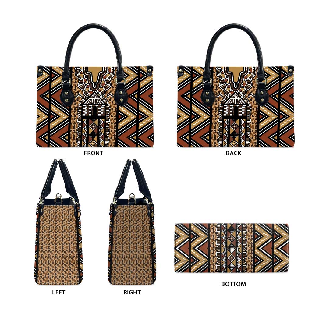 Mali Mud Cloth Leopards Legacy Leather Bag Tribal Village