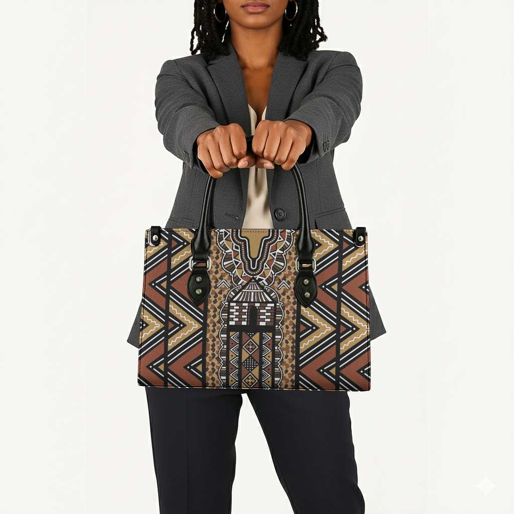 Mali Mud Cloth Leopards Legacy Leather Bag Tribal Village