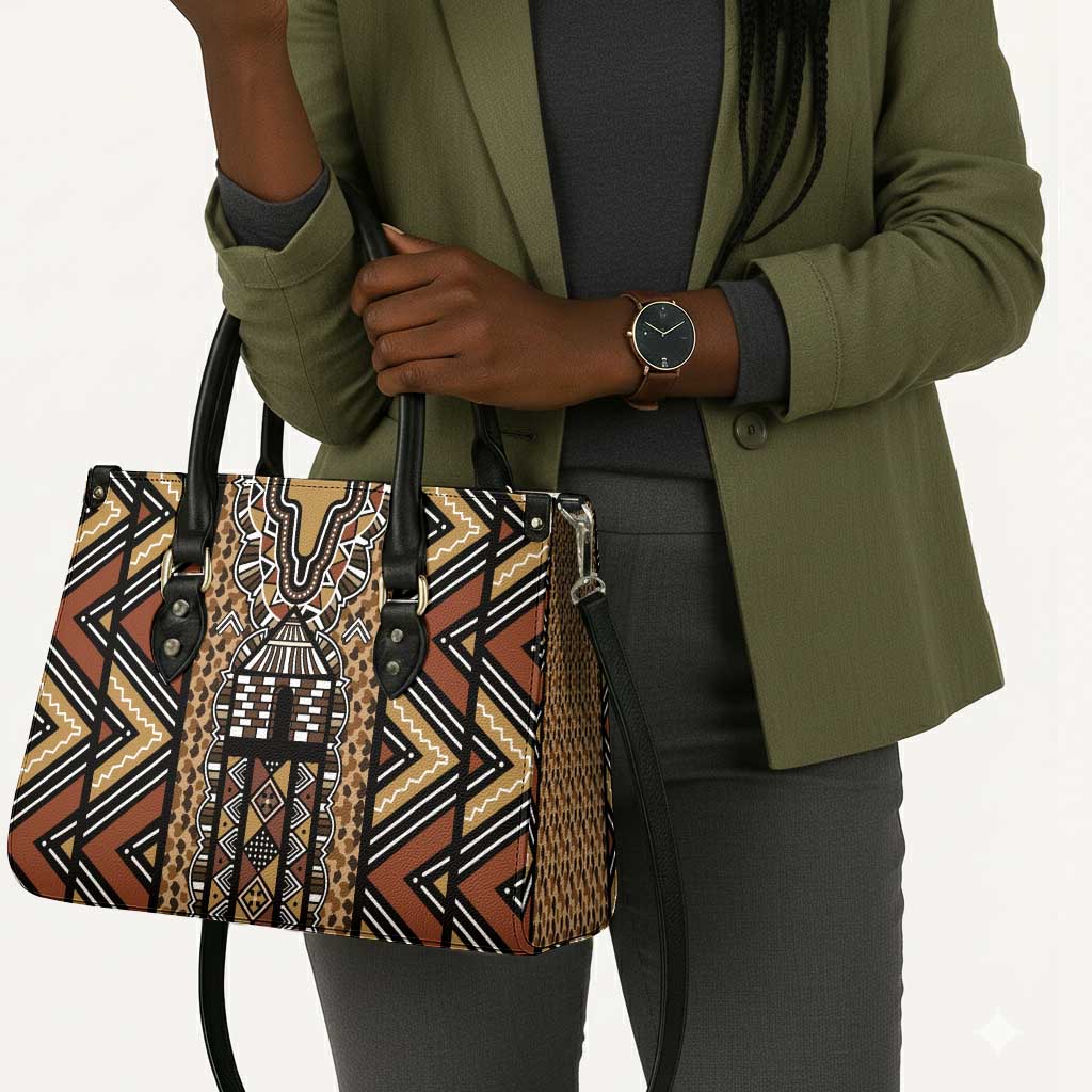 Mali Mud Cloth Leopards Legacy Leather Bag Tribal Village