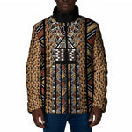 Mali Mud Cloth Leopards Legacy Padded Jacket Tribal Village