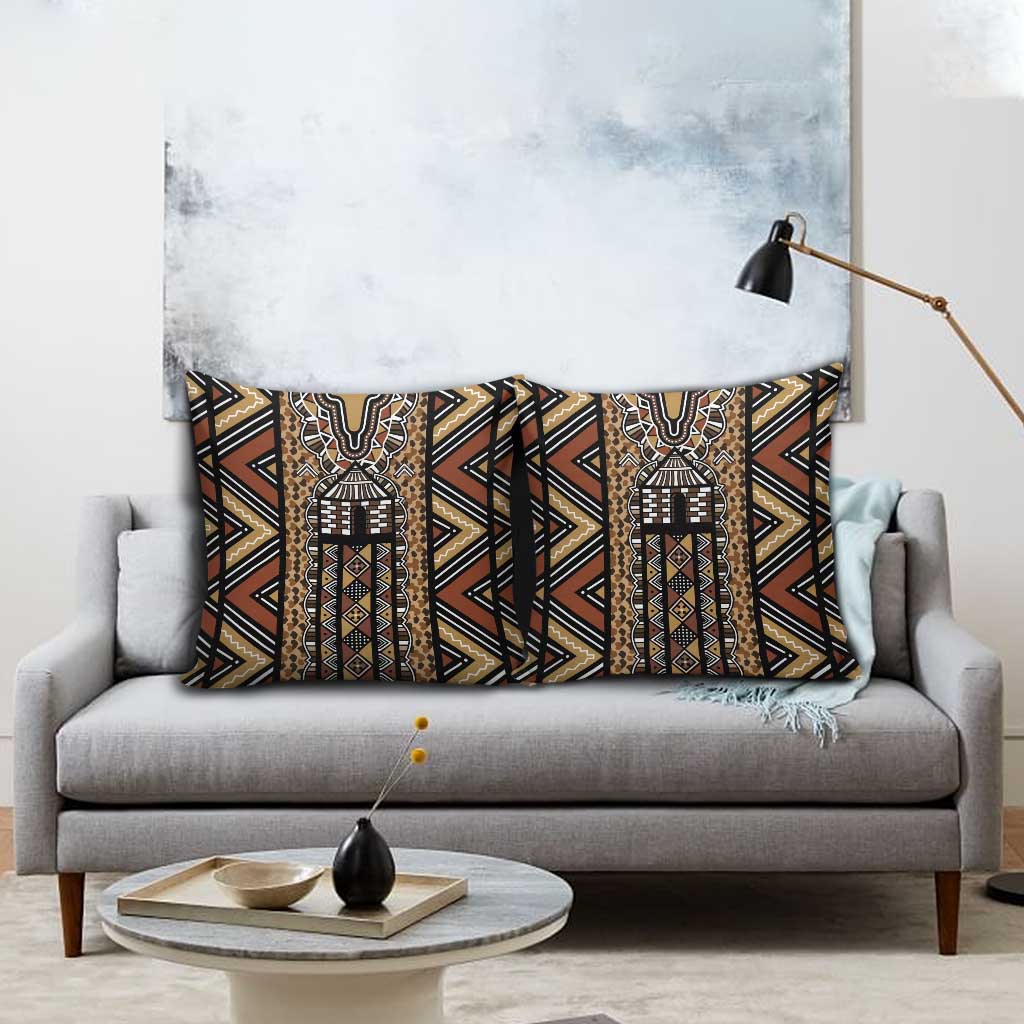 Mali Mud Cloth Leopards Legacy Pillow Cover Tribal Village