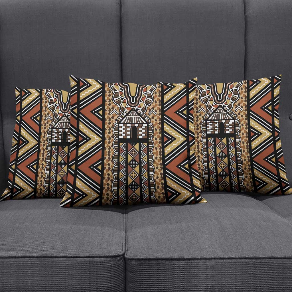 Mali Mud Cloth Leopards Legacy Pillow Cover Tribal Village