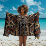 Mali Mud Cloth Leopards Legacy Sarong African Tribal Pattern - African Pride