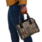 Mali Mud Cloth Leopards Legacy Shoulder Handbag African Tribal Pattern - African Pride