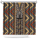 Mali Mud Cloth Leopards Legacy Shower Curtain African Tribal Pattern - African Pride