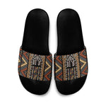 Mali Mud Cloth Leopards Legacy Slide Sandals Tribal Village