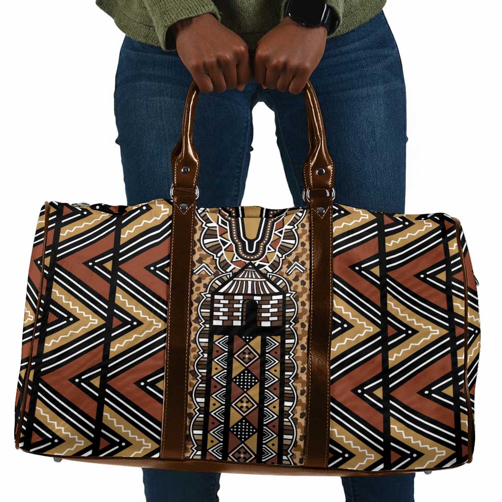 Mali Mud Cloth Leopards Legacy Travel Bag Tribal Village