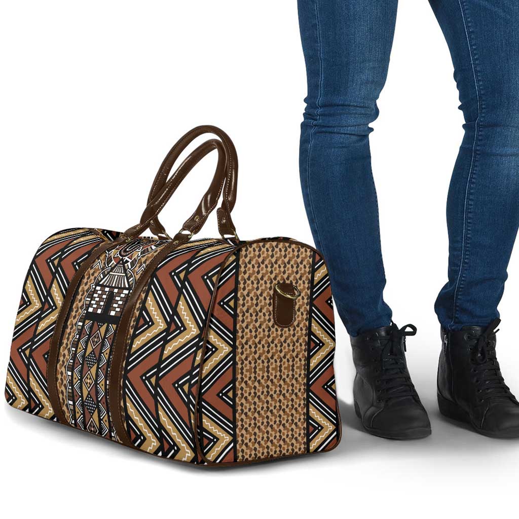 Mali Mud Cloth Leopards Legacy Travel Bag Tribal Village