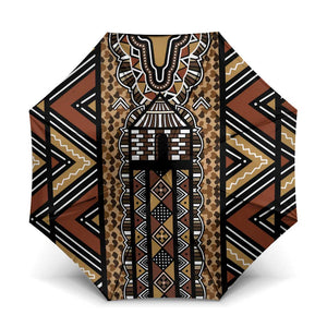 Mali Mud Cloth Leopards Legacy Umbrella Tribal Village