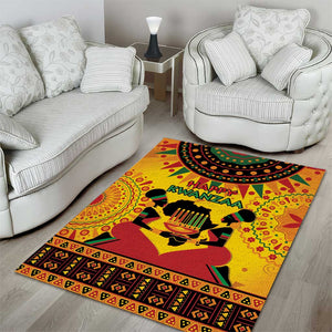 Afro-Americans Kwanzaa Area Rug African Pattern