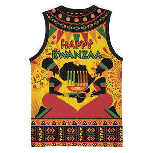 Afro-Americans Kwanzaa Basketball Jersey African Pattern LT15