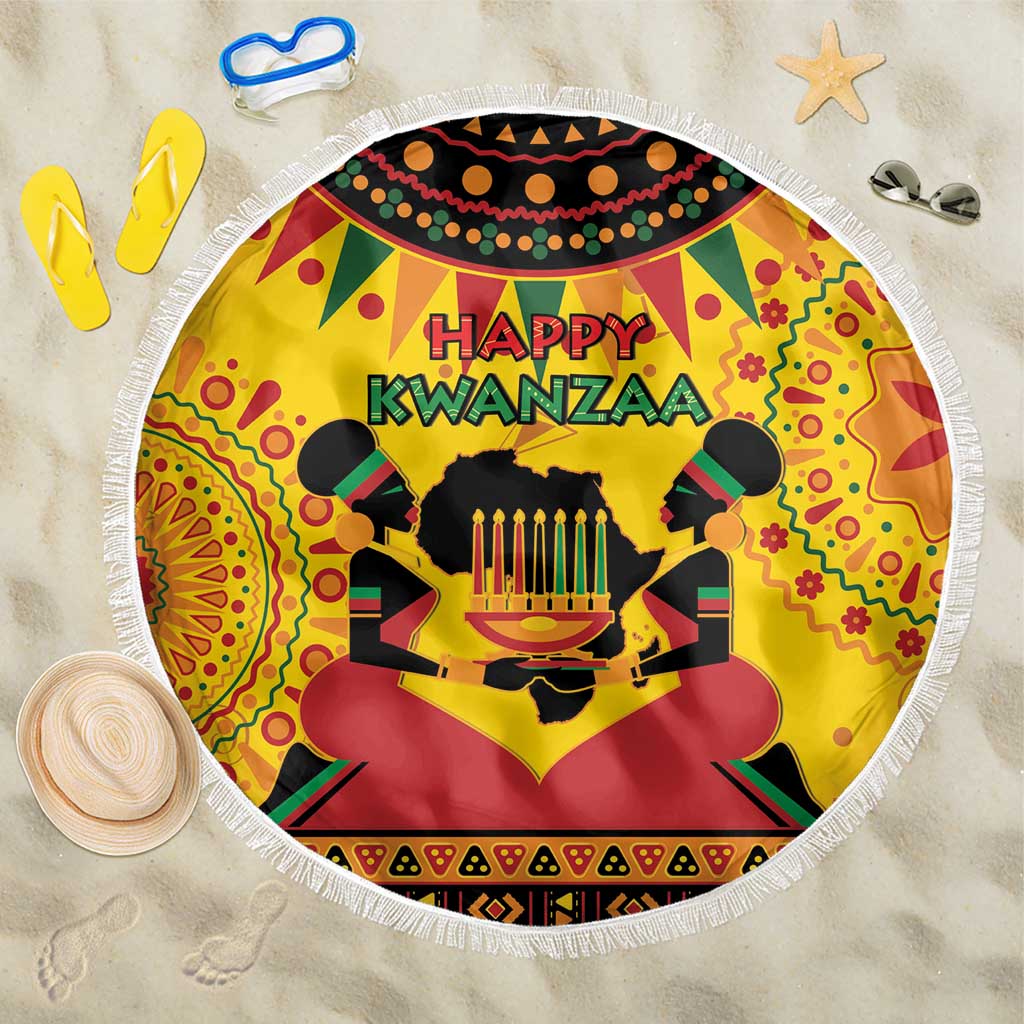 Afro-Americans Kwanzaa Beach Blanket African Pattern