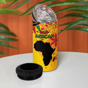 Afro-Americans Kwanzaa 4 in 1 Can Cooler Tumbler African Pattern