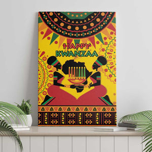 Afro-Americans Kwanzaa Canvas Wall Art African Pattern