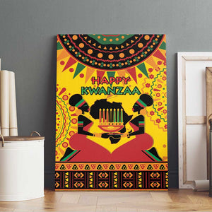 Afro-Americans Kwanzaa Canvas Wall Art African Pattern