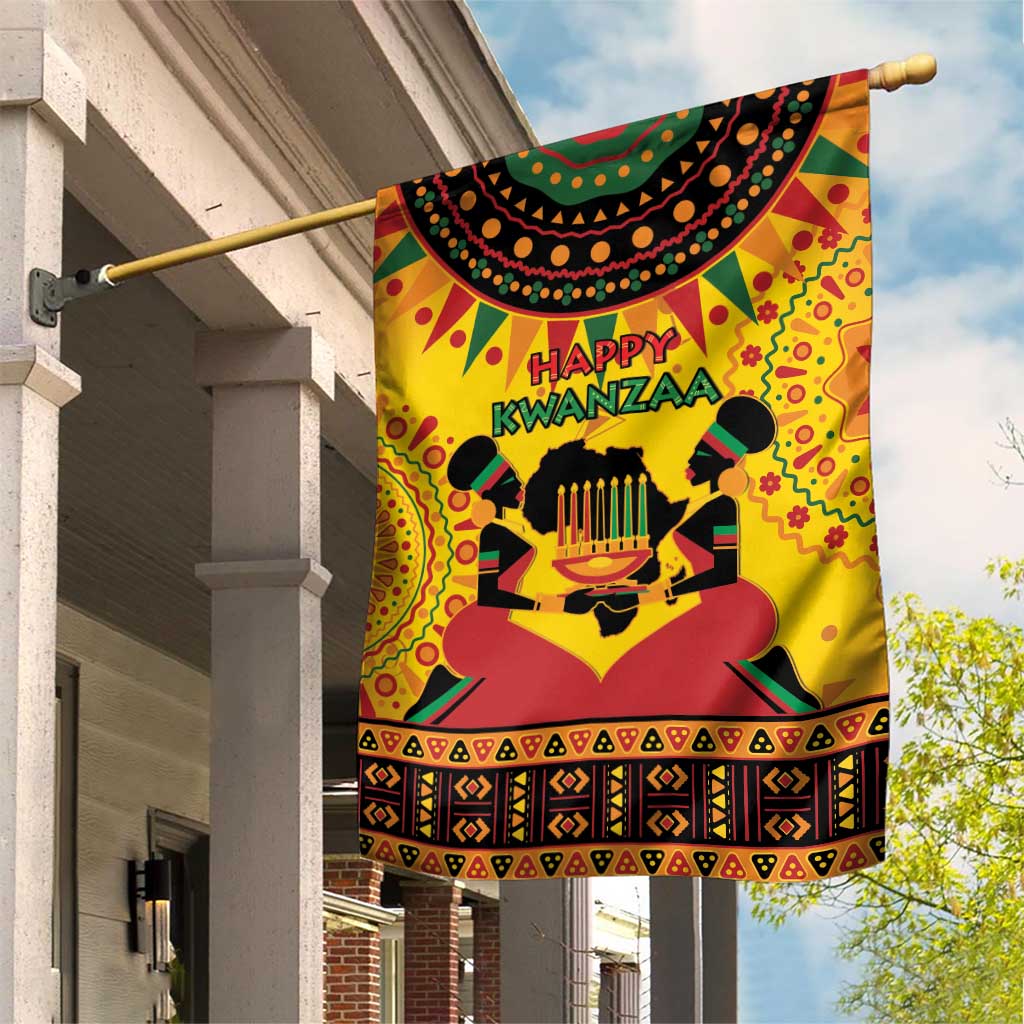 Afro-Americans Kwanzaa Garden Flag African Pattern