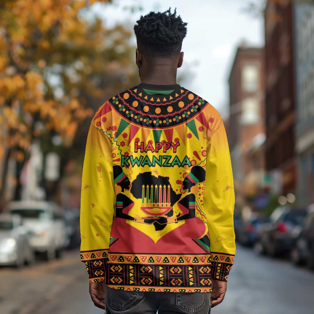 Afro-Americans Kwanzaa Long Sleeve Shirt African Pattern