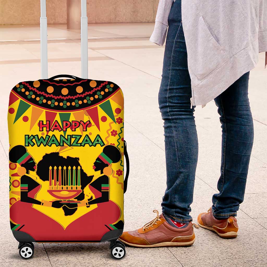 Afro-Americans Kwanzaa Luggage Cover African Pattern