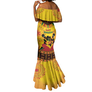 Afro-Americans Kwanzaa Mermaid Dress African Pattern