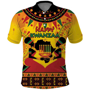 Afro-Americans Kwanzaa Polo Shirt African Pattern