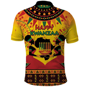 Afro-Americans Kwanzaa Polo Shirt African Pattern