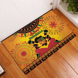 Afro-Americans Kwanzaa Rubber Doormat African Pattern