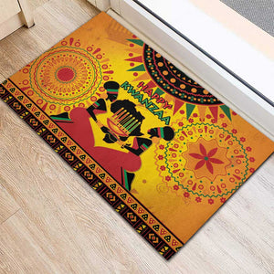 Afro-Americans Kwanzaa Rubber Doormat African Pattern