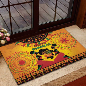 Afro-Americans Kwanzaa Rubber Doormat African Pattern