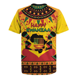 Afro-Americans Kwanzaa Rugby Jersey African Pattern