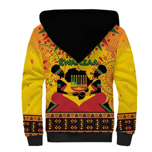 Afro-Americans Kwanzaa Sherpa Hoodie African Pattern