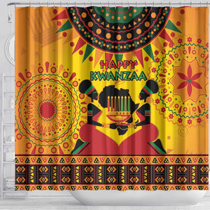 Afro-Americans Kwanzaa Shower Curtain African Pattern