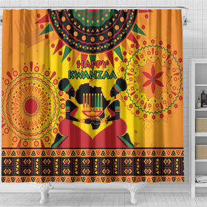 Afro-Americans Kwanzaa Shower Curtain African Pattern