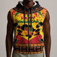 Afro-Americans Kwanzaa Sleeveless Zip Hoodie African Pattern - African Pride