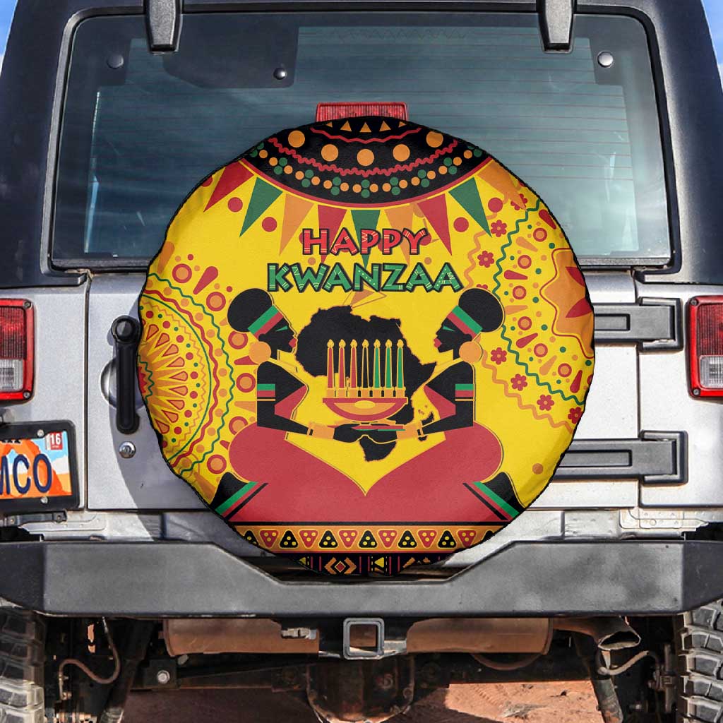 Afro-Americans Kwanzaa Spare Tire Cover African Pattern