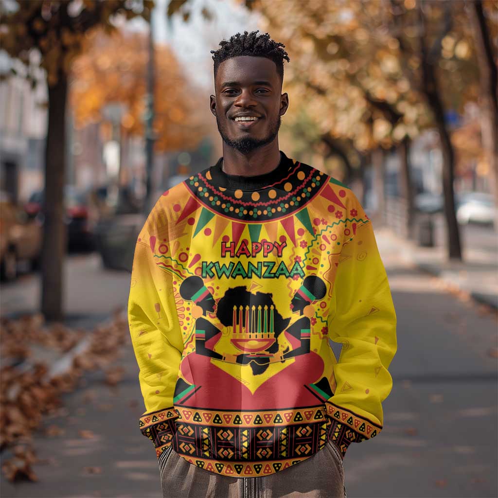 Afro-Americans Kwanzaa Sweatshirt African Pattern