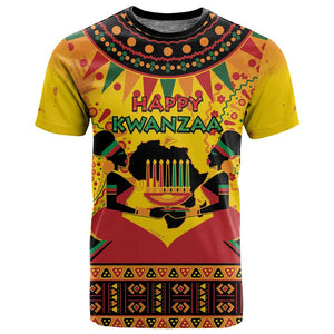 Afro-Americans Kwanzaa T shirt African Pattern