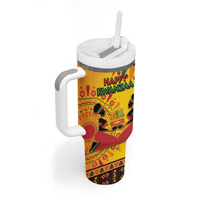 Afro-Americans Kwanzaa Tumbler With Handle African Pattern