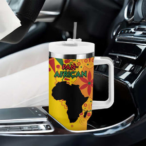 Afro-Americans Kwanzaa Tumbler With Handle African Pattern