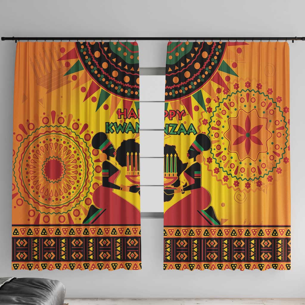 Afro-Americans Kwanzaa Window Curtain African Pattern