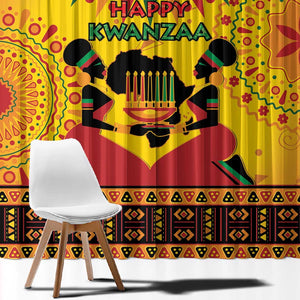 Afro-Americans Kwanzaa Window Curtain African Pattern