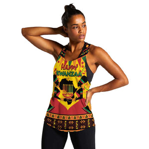 Afro-Americans Kwanzaa Women Racerback Tank African Pattern