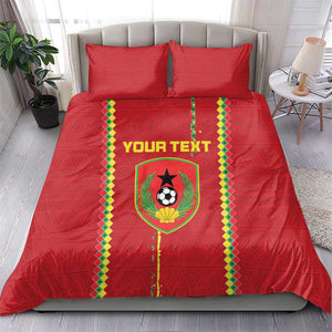 Custom Guinea Bissau Football Bedding Set Go Djurtus - African Pattern