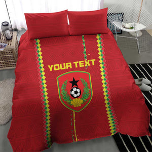 Custom Guinea Bissau Football Bedding Set Go Djurtus - African Pattern