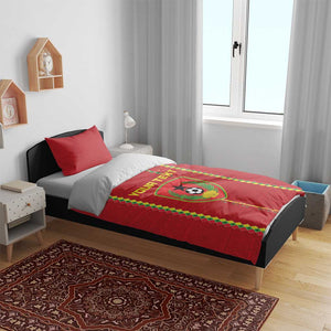 Custom Guinea Bissau Football Bedding Set Go Djurtus - African Pattern