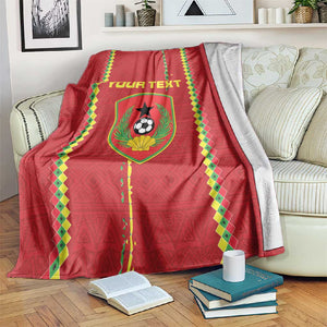 Custom Guinea Bissau Football Blanket Go Djurtus - African Pattern