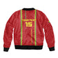 Custom Guinea Bissau Football Bomber Jacket Go Djurtus - African Pattern