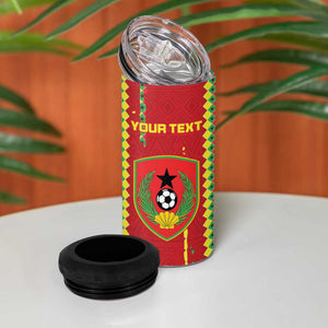 Custom Guinea Bissau Football 4 in 1 Can Cooler Tumbler Go Djurtus - African Pattern