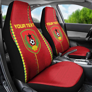 Custom Guinea Bissau Football Car Seat Cover Go Djurtus - African Pattern