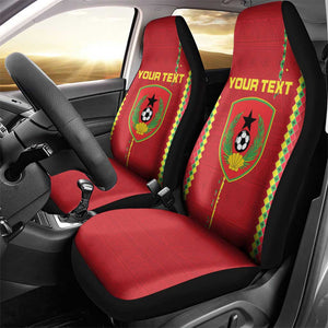 Custom Guinea Bissau Football Car Seat Cover Go Djurtus - African Pattern