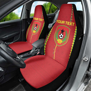 Custom Guinea Bissau Football Car Seat Cover Go Djurtus - African Pattern